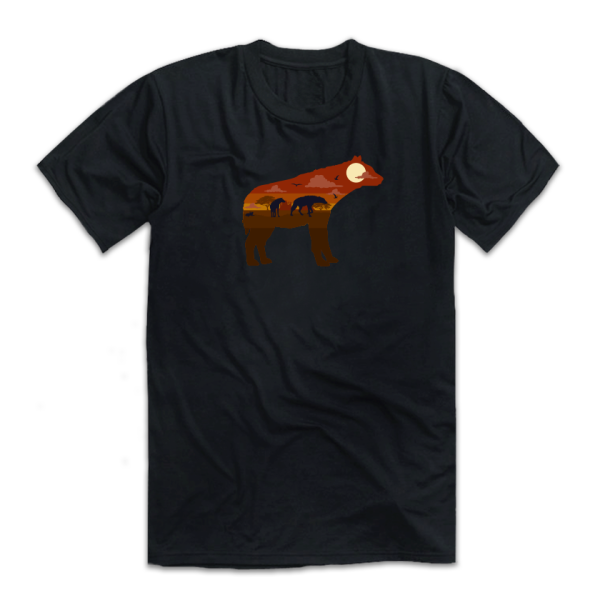 Тениска с цветен принт  HYENA Тениска с цветен принт  HYENA